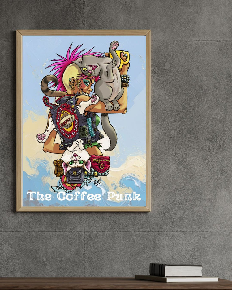 Posterprint - limited edition-serie - The Coffee Punk