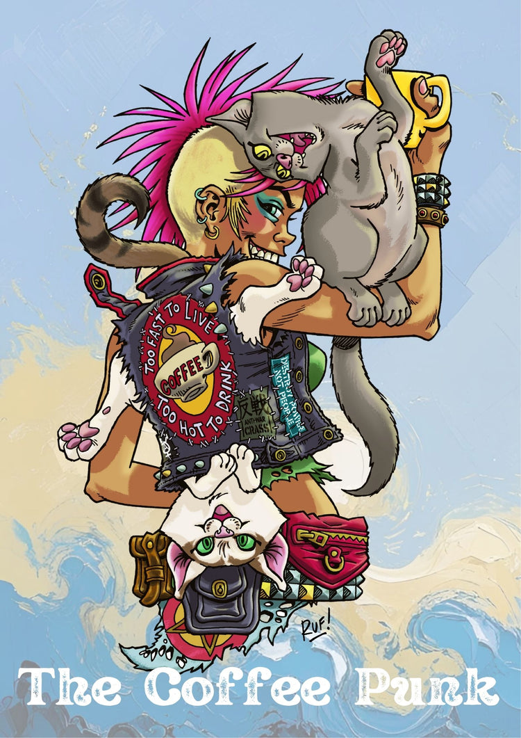 Posterprint - limited edition-serie - The Coffee Punk