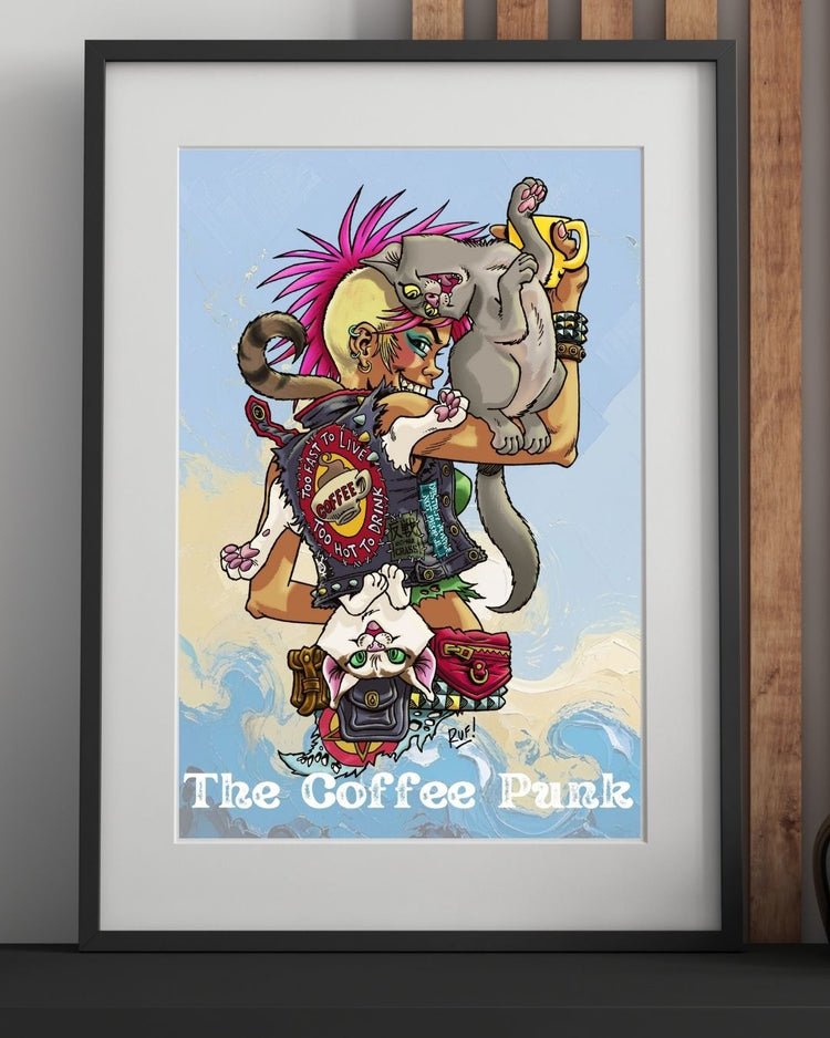 Posterprint - limited edition-serie - The Coffee Punk