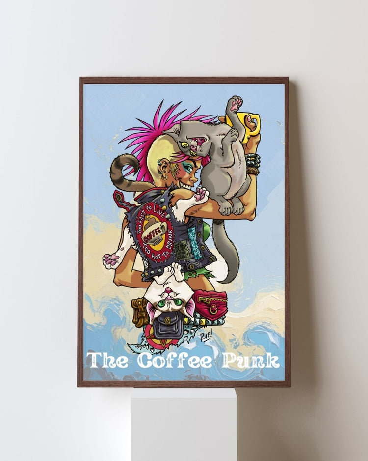 Posterprint - limited edition-serie - The Coffee Punk