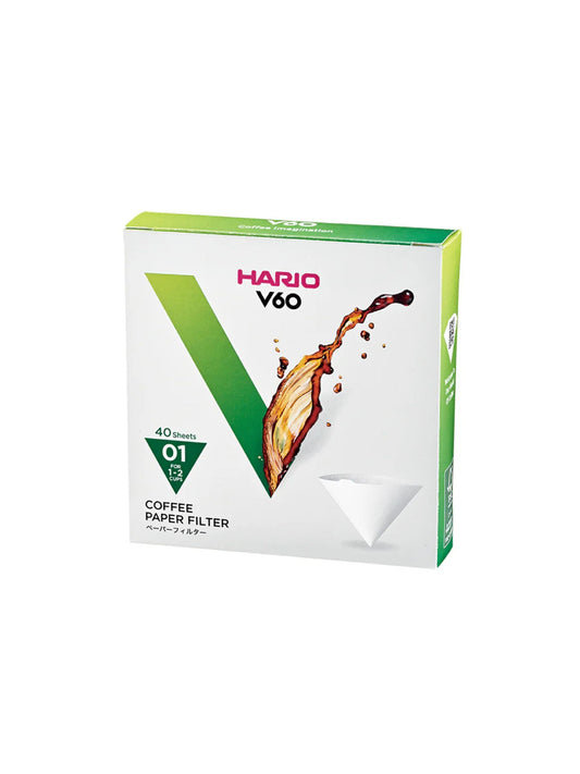 Koffiefilters 01 voor de Hario V60 (40 stuks)
