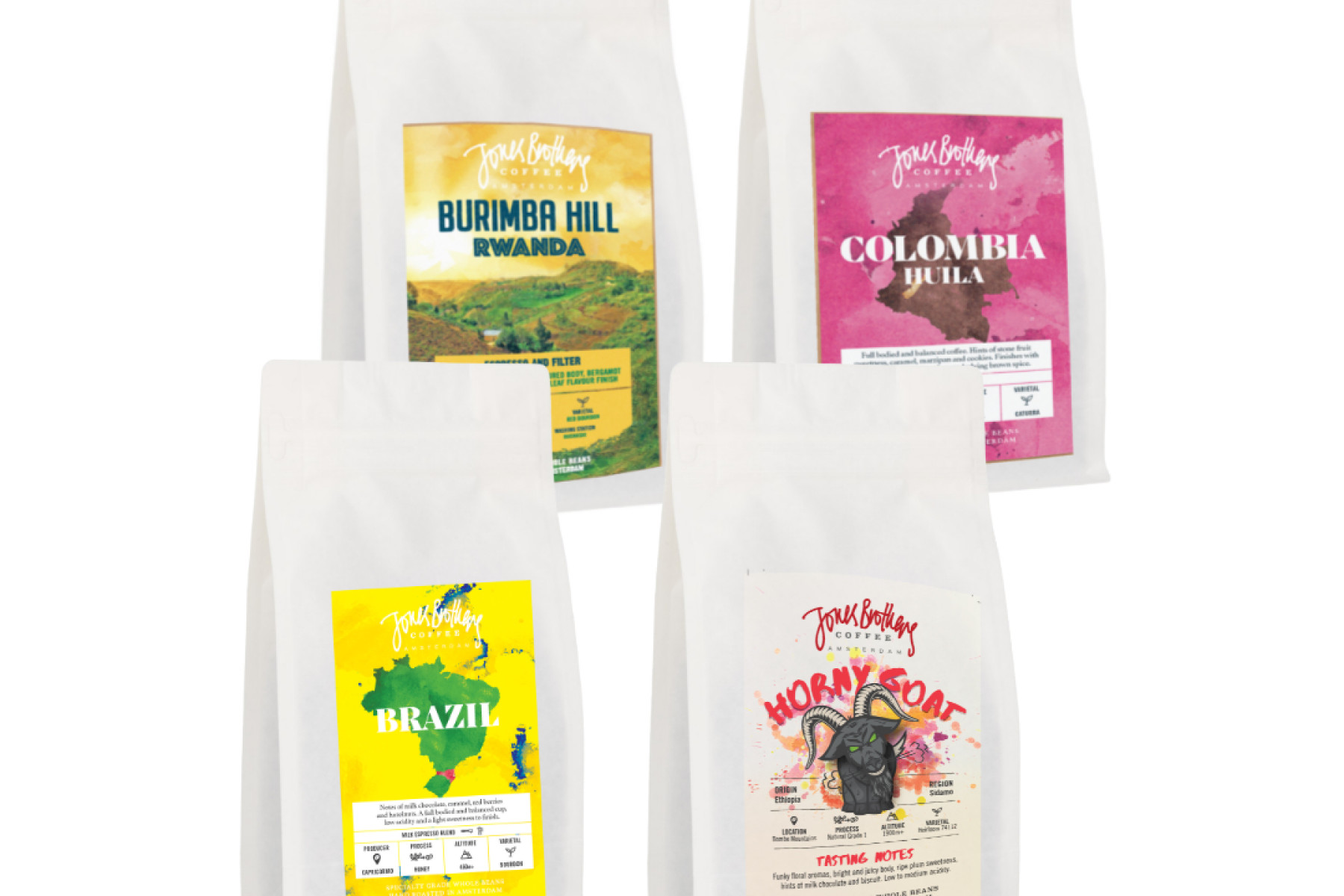 Specialty Coffee Discovery Bundle - Single Origin and Blends - 4x250g