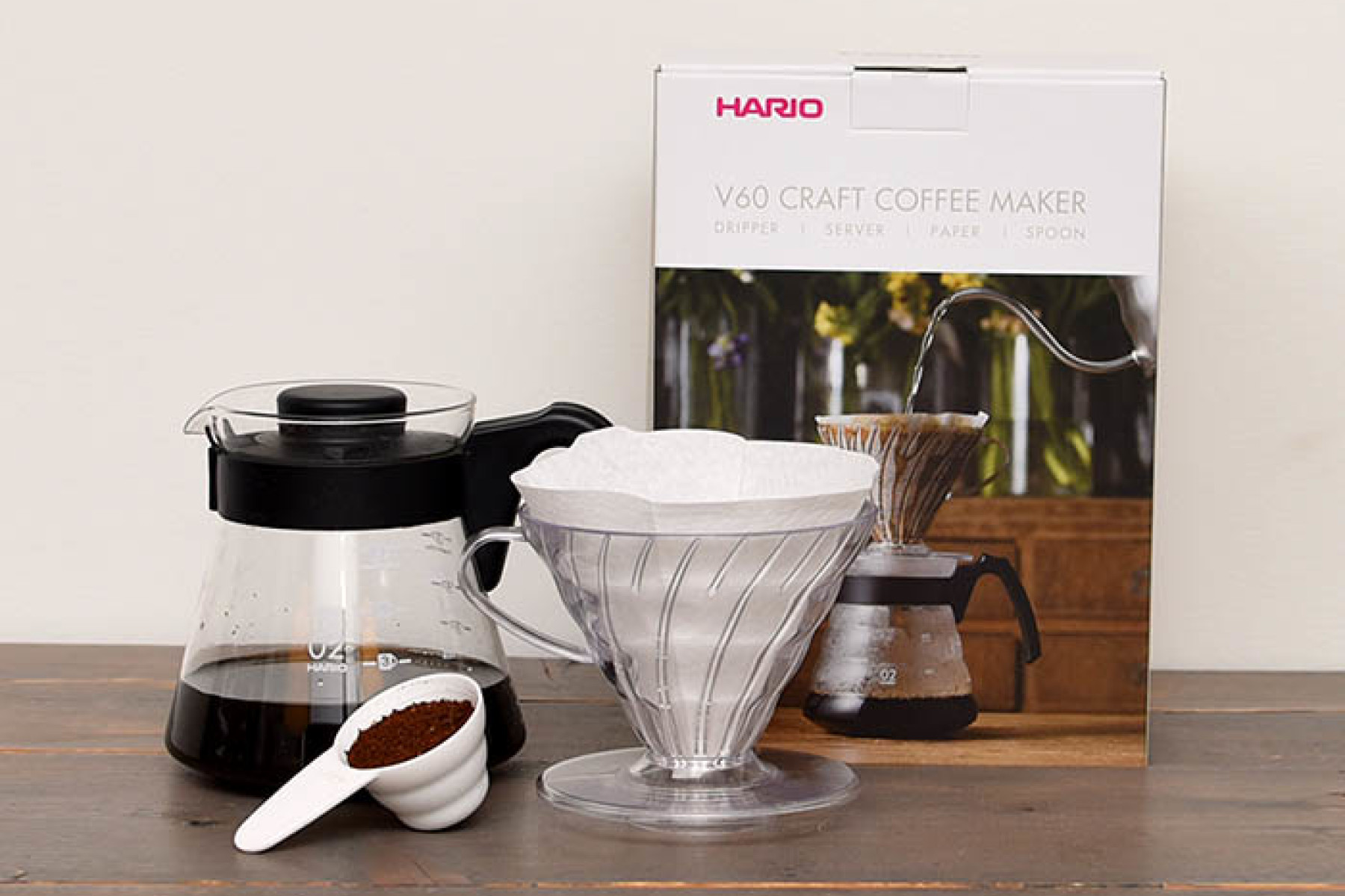 Koffiegadget - Hario V60-koffiezetset